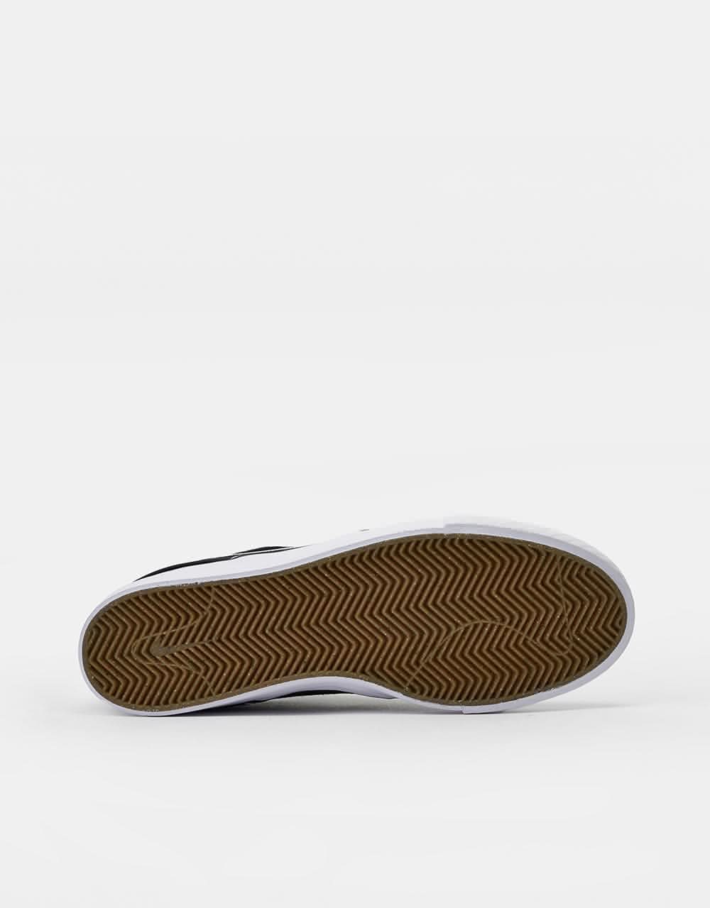 Nike SB Zoom Janoski OG+ Skate Shoes - Black/White-Black-White - Image 7