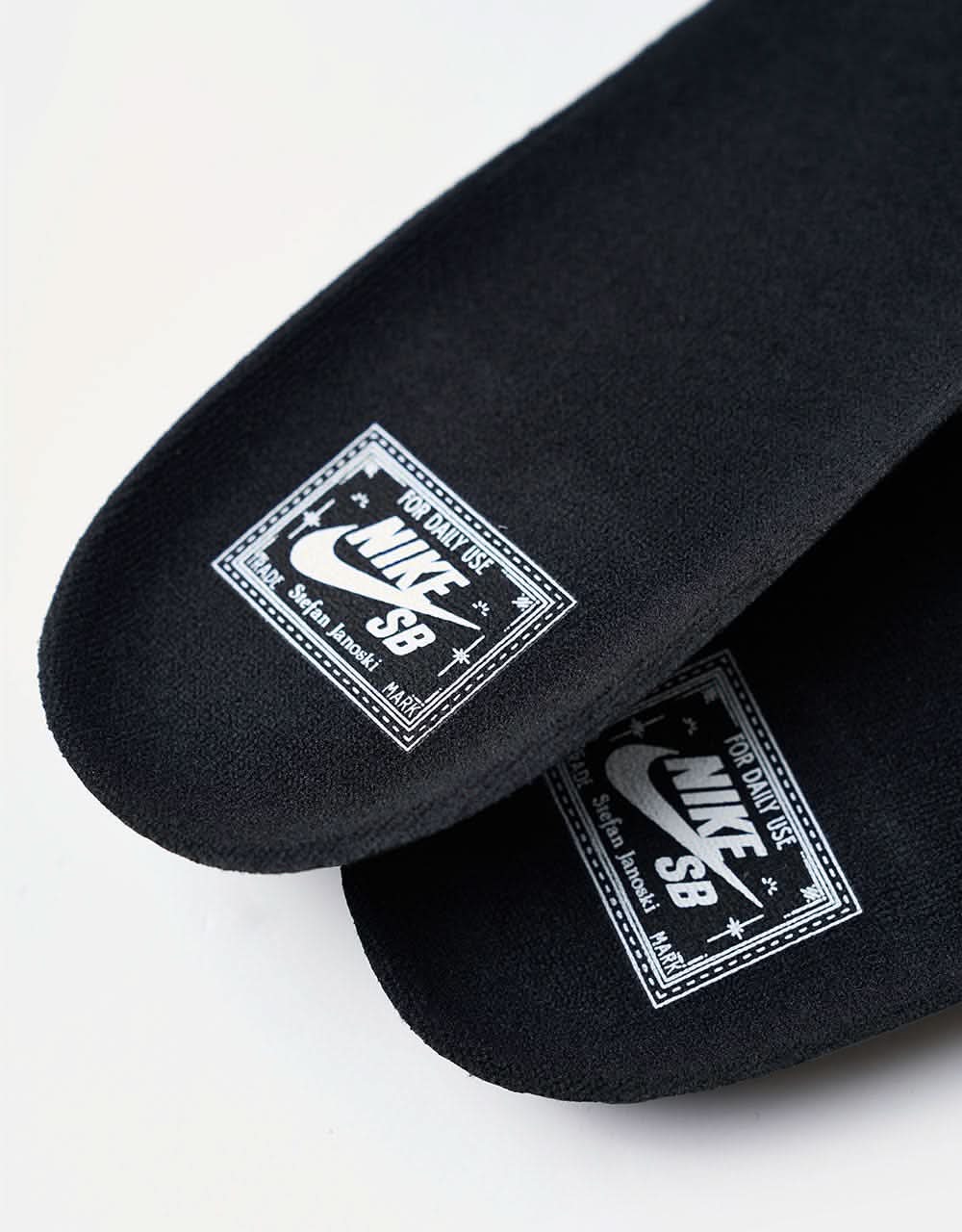 Nike SB Zoom Janoski OG+ Skate Shoes - Black/White-Black-White - Image 8