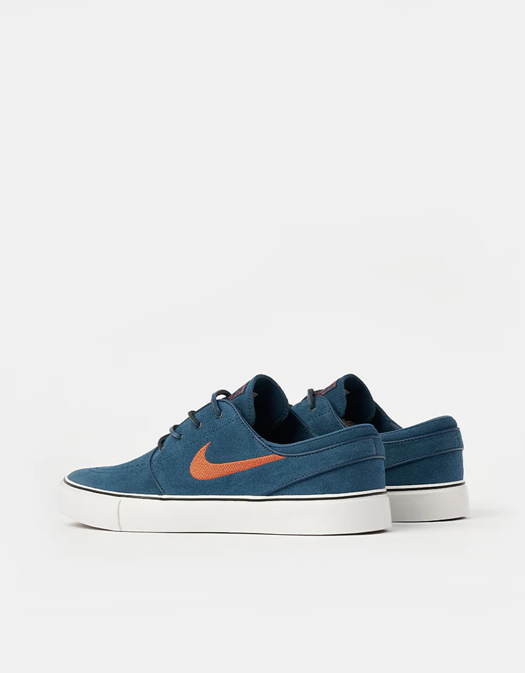 Nike SB Zoom Janoski OG+ Skate Shoes - Blue Force/Campfire Orange-Blue Force - Image 4