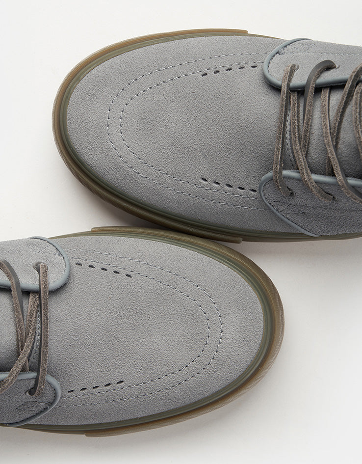 Nike SB Zoom Janoski OG+ Skate Shoes - Cool Grey/White-Cool Grey - Image 6
