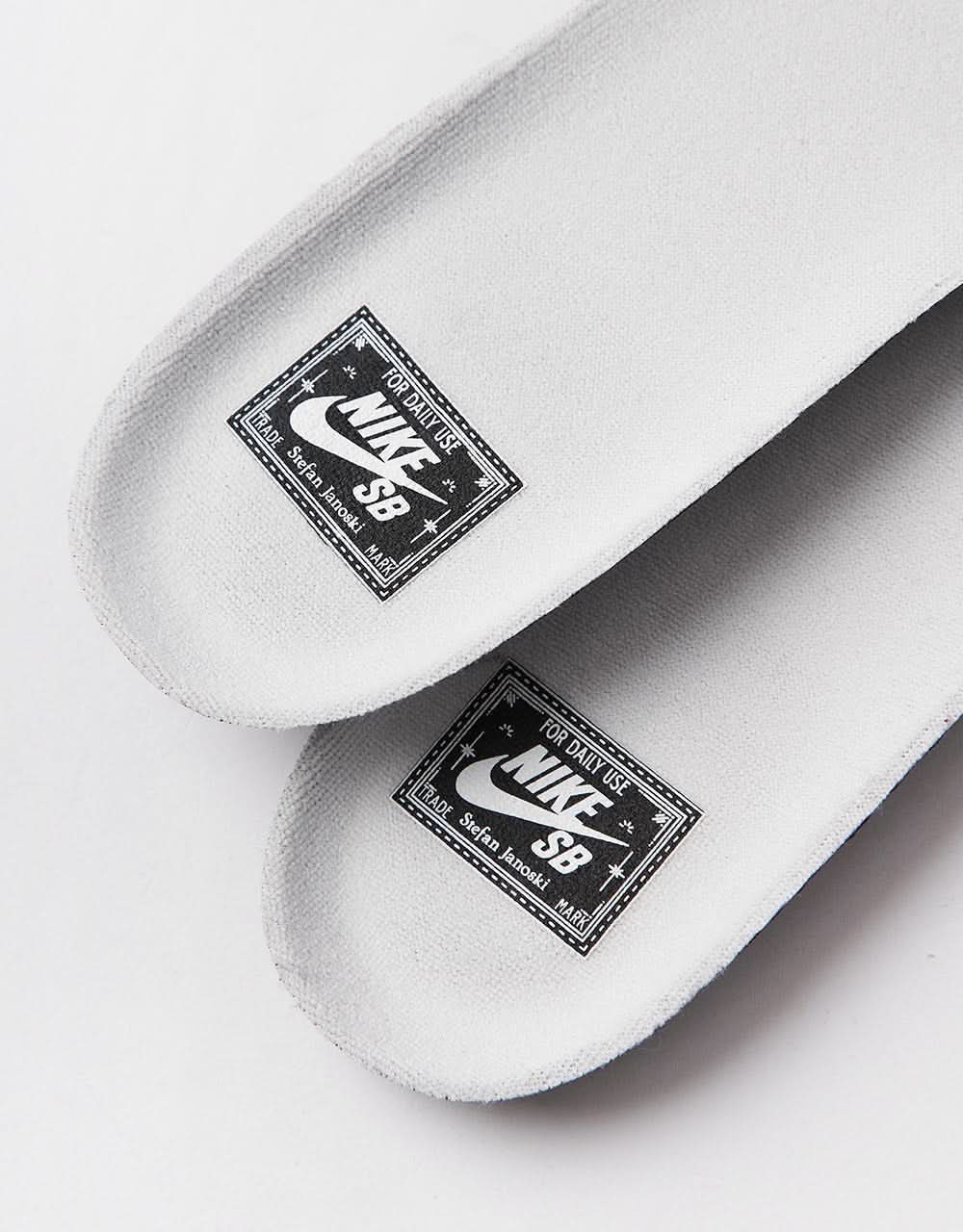 Nike SB Zoom Janoski OG+ Skate Shoes - Summit White/Black-Summit White-White - Image 11