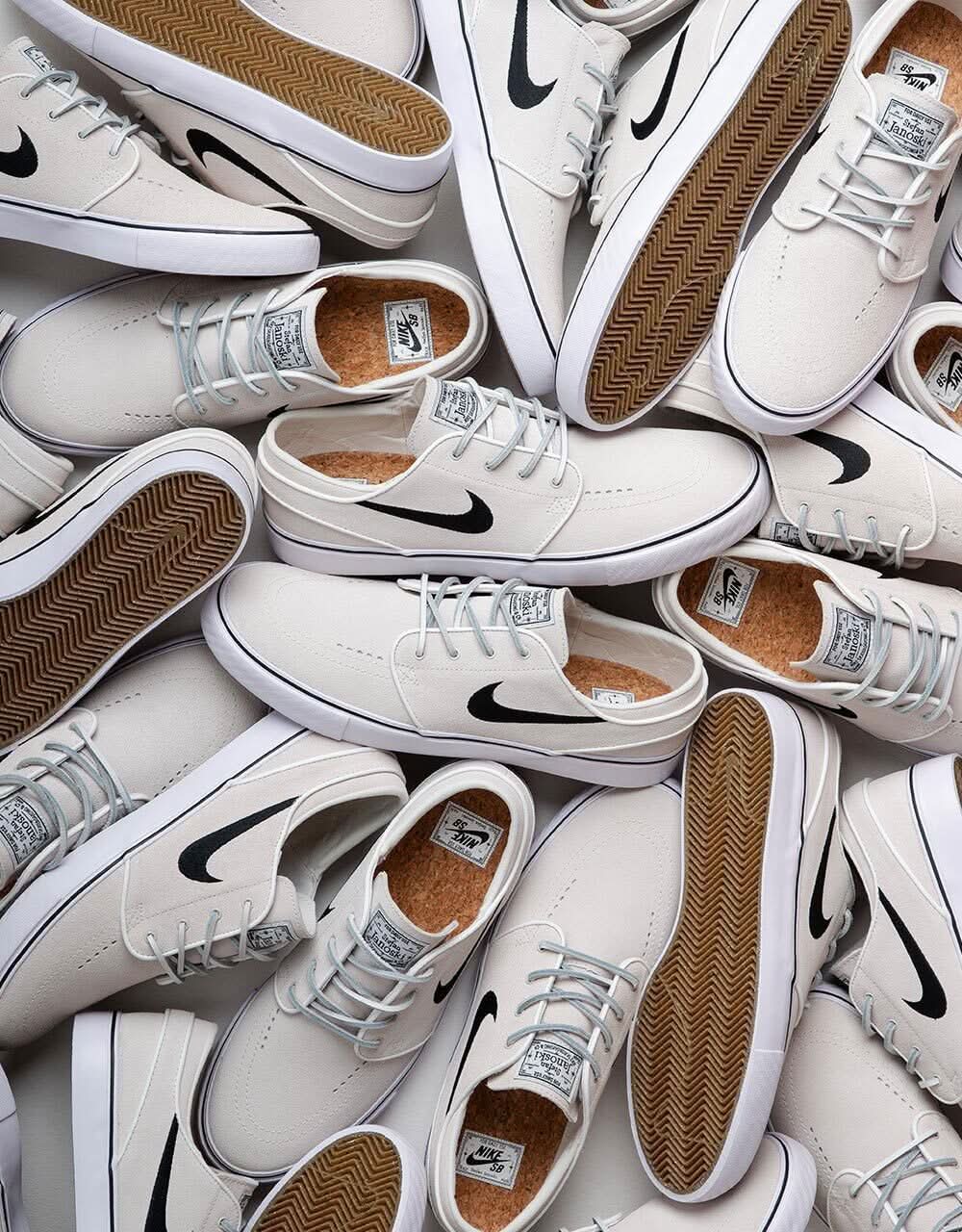 Nike SB Zoom Janoski OG+ Skate Shoes - Summit White/Black-Summit White-White - Image 2