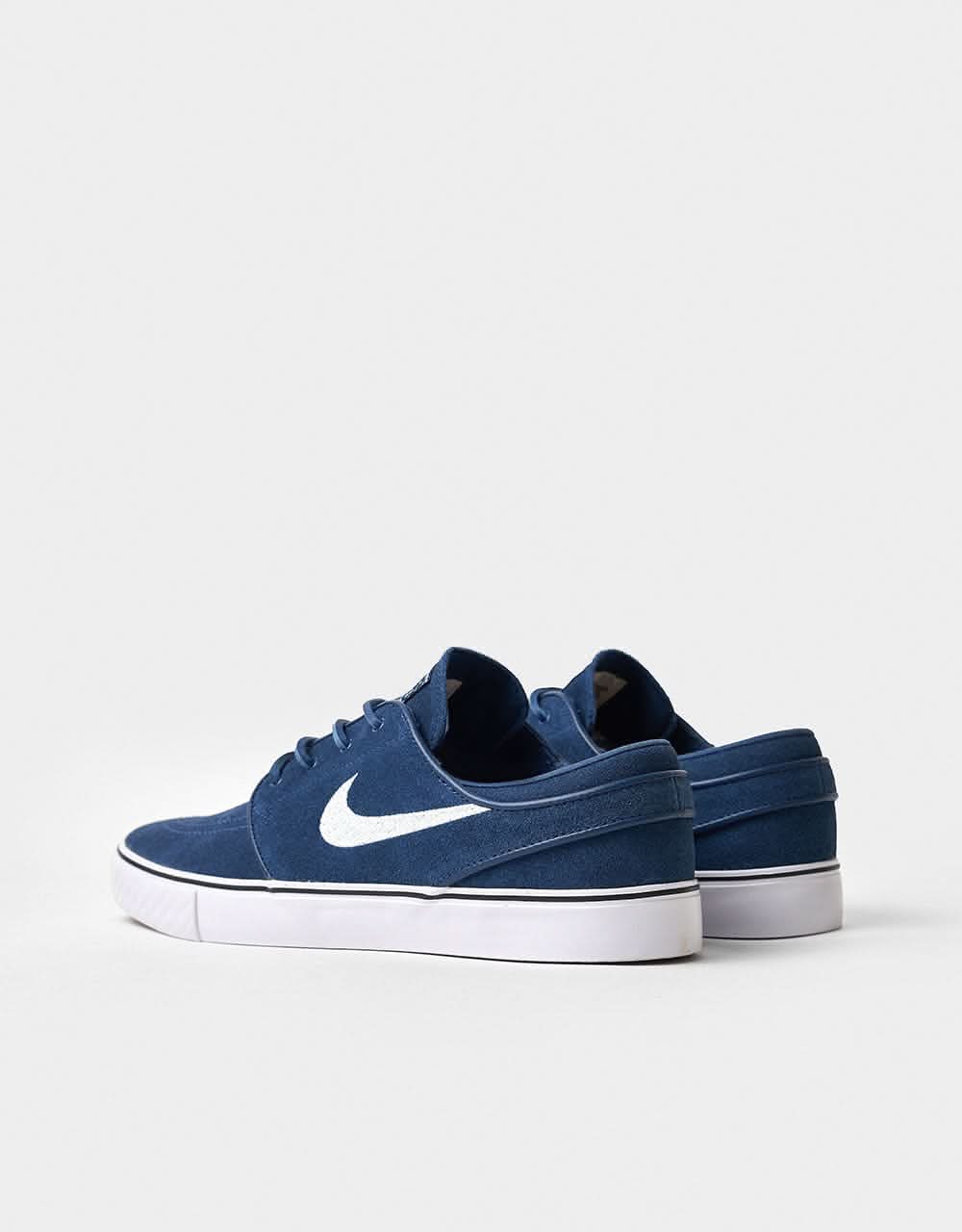 Nike SB Zoom Janoski OG+ Skate Shoes - Navy/White-Navy-White-Gum Lt Brown - Image 4