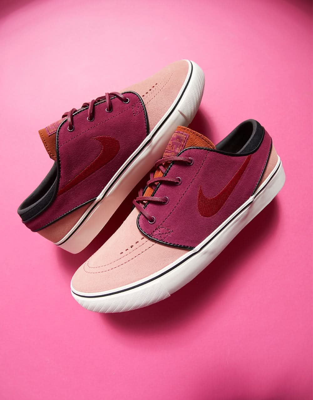 Nike SB Zoom Janoski OG+ Skate Shoes - Red Stardust/Team Red-Rosewood - Image 2