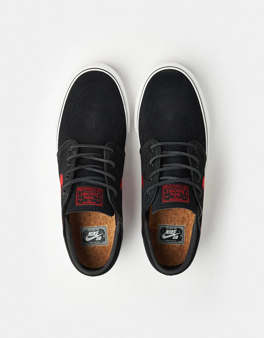 Nike SB Zoom Janoski OG+ Skate Shoes - Black/University Red-Black-Summit White - Image 2