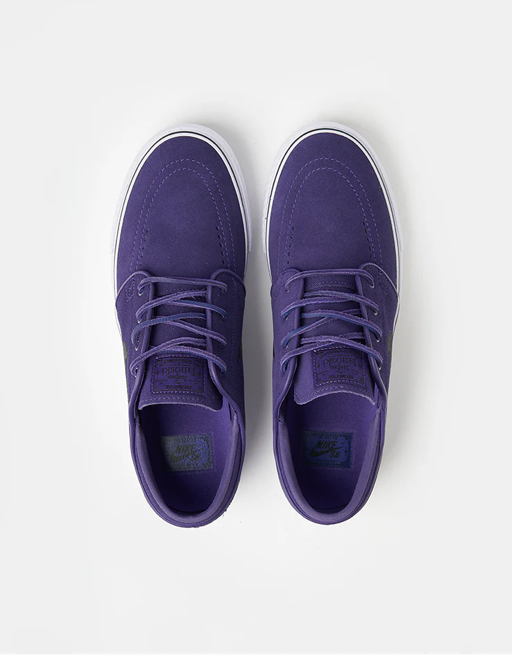 Nike SB Zoom Janoski OG+ Skate Shoes - Court Purple/Black-Court Purple-White - Image 2