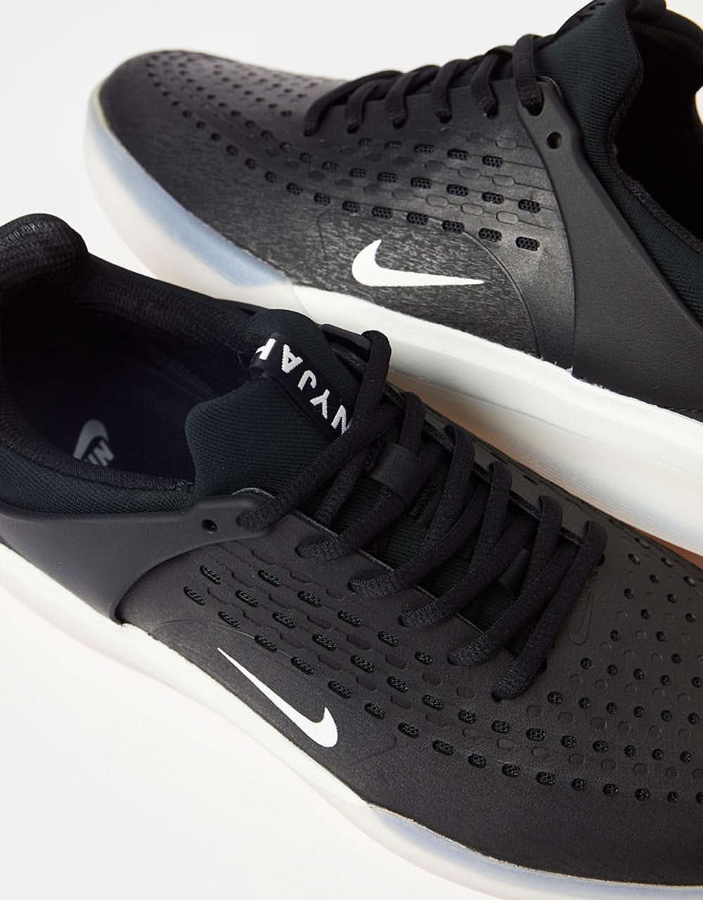 Nike SB Zoom Nyjah 3 Skate Shoes - Black/White-Black-Summit White - Image 4