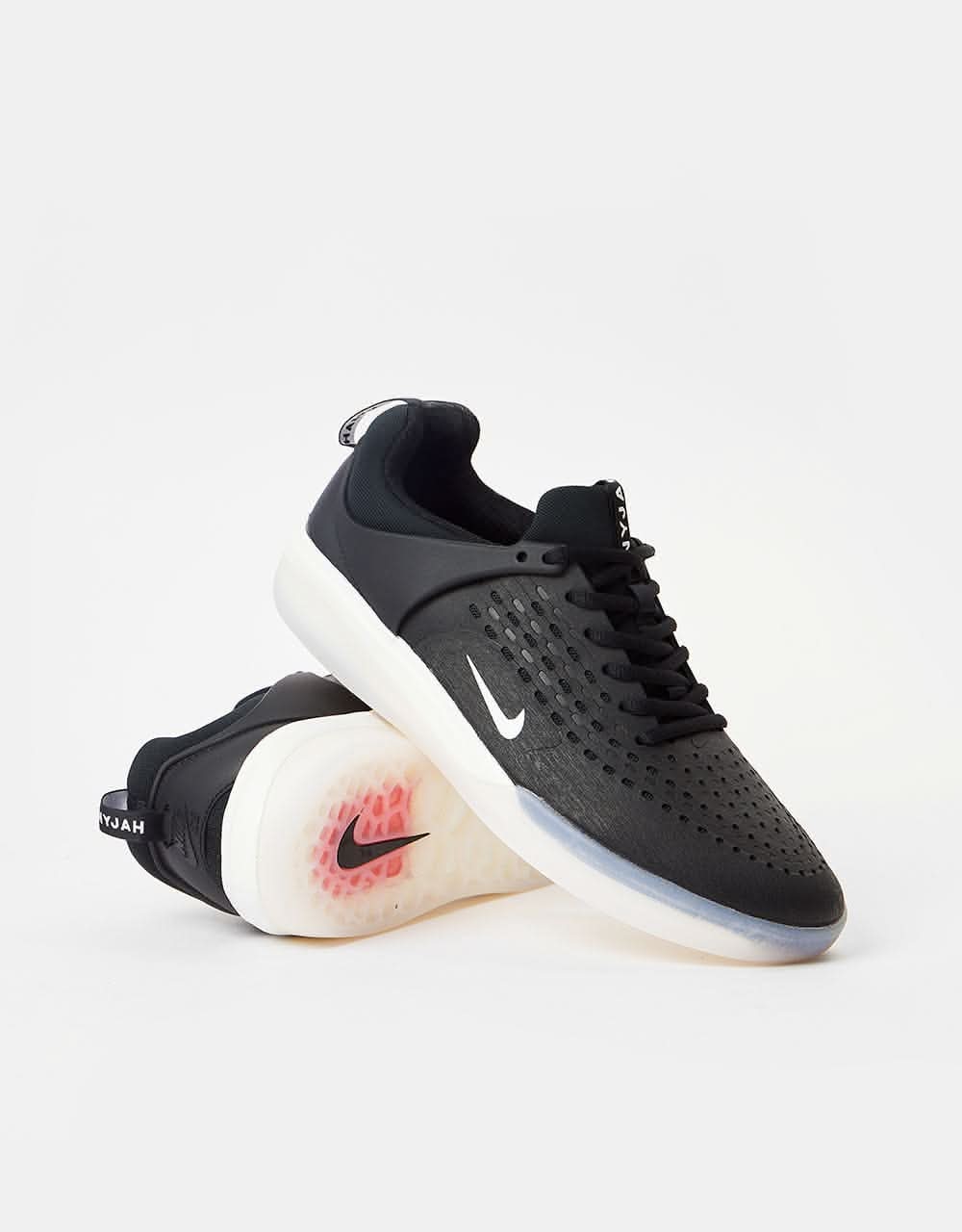 Nike SB Zoom Nyjah 3 Skate Shoes - Black/White-Black-Summit White - Image 7