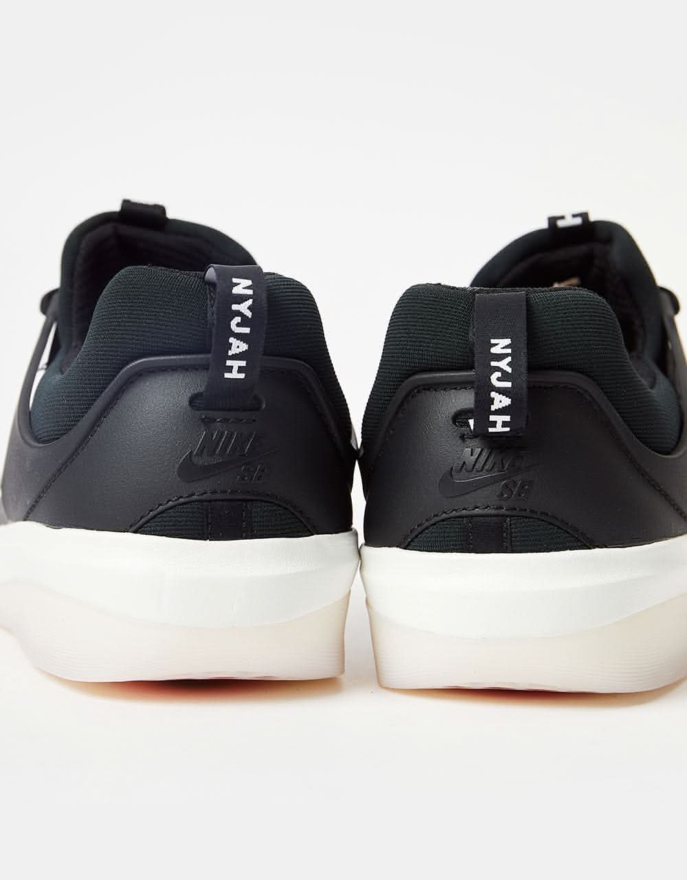 Nike SB Zoom Nyjah 3 Skate Shoes - Black/White-Black-Summit White - Image 8