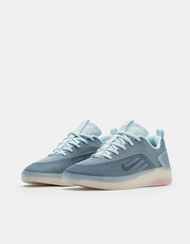 Nike SB Zoom Nyjah 4 Skate Shoes - Glacier Blue/Black-Smokey Blue-Sail - Image 3