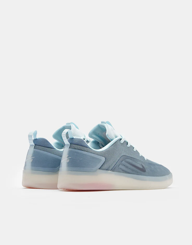 Nike SB Zoom Nyjah 4 Skate Shoes - Glacier Blue/Black-Smokey Blue-Sail - Image 4