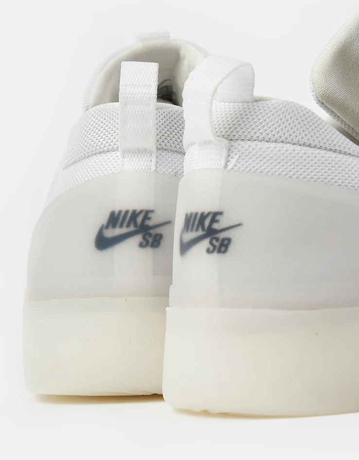 Nike SB Zoom Nyjah 4 Skate Shoes - White/Black-White-Black - Image 5
