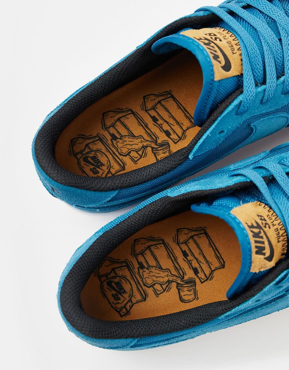 Nike SB Zoom Pogo Plus Premium Skate Shoes - Green Abyss/Green Abyss-Desert Ochre - Image 7