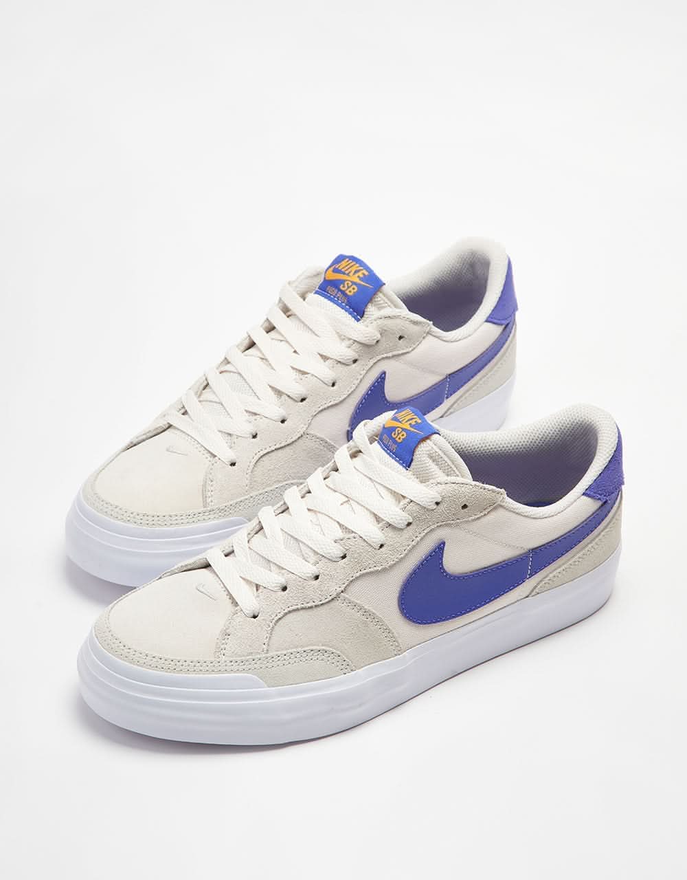 Nike SB Zoom Pogo Plus Skate Shoes - Phantom/Persian Violet-Light Bone-University Gold-White - Image 3