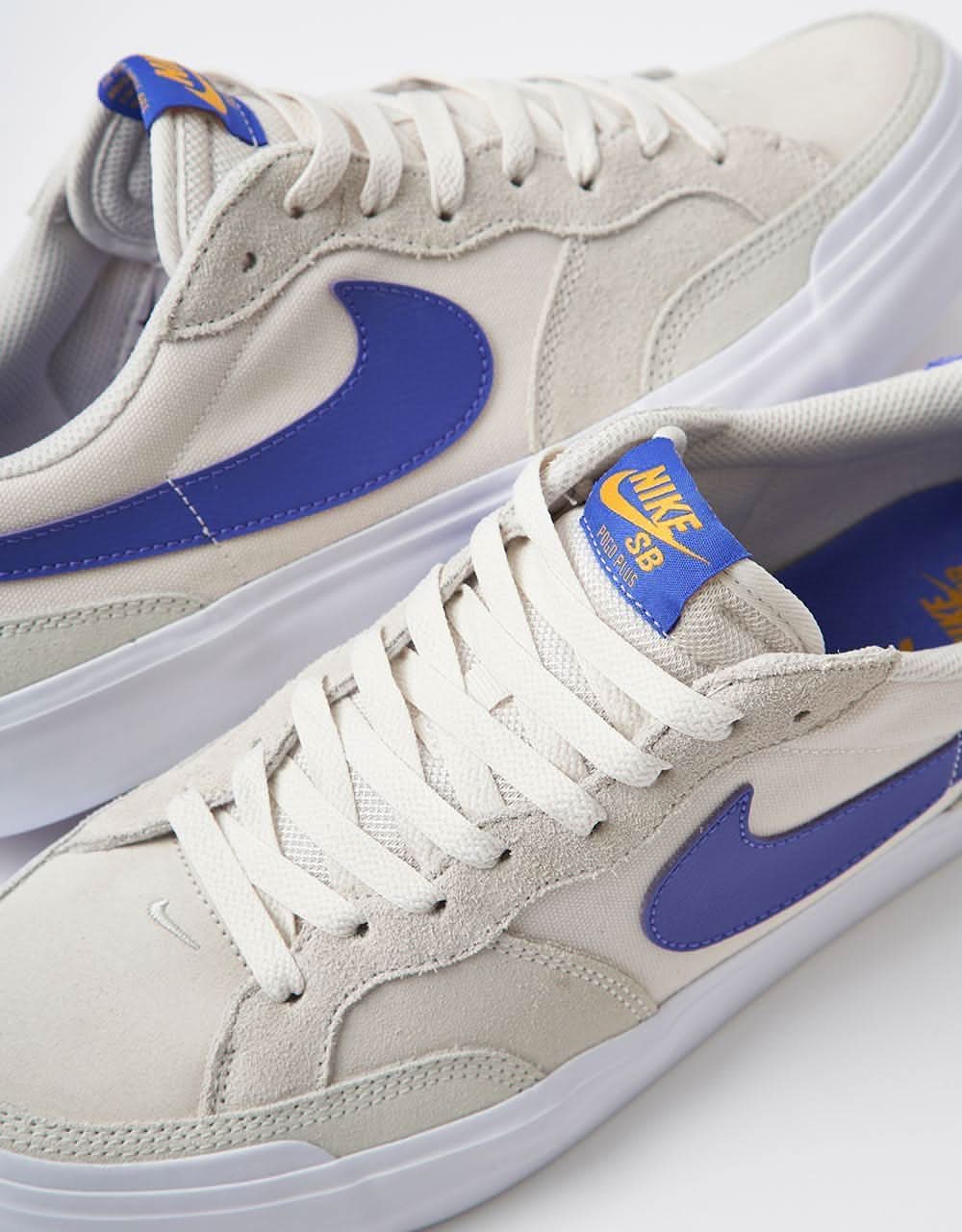Nike SB Zoom Pogo Plus Skate Shoes - Phantom/Persian Violet-Light Bone-University Gold-White - Image 5
