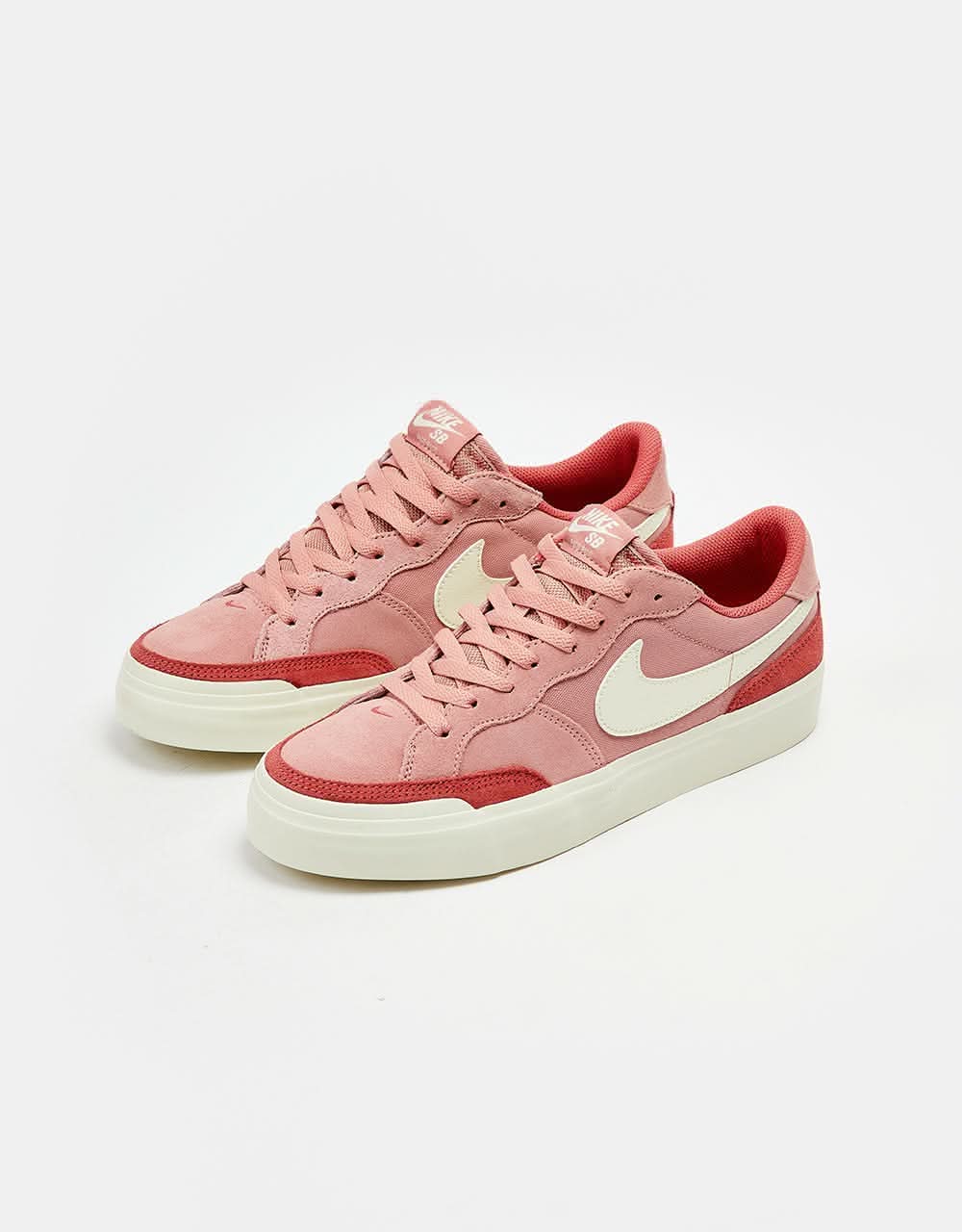 Nike SB Zoom Pogo Plus Skate Shoes - Red Stardust/Coconut Milk-Adobe-Coconut Milk - Image 2