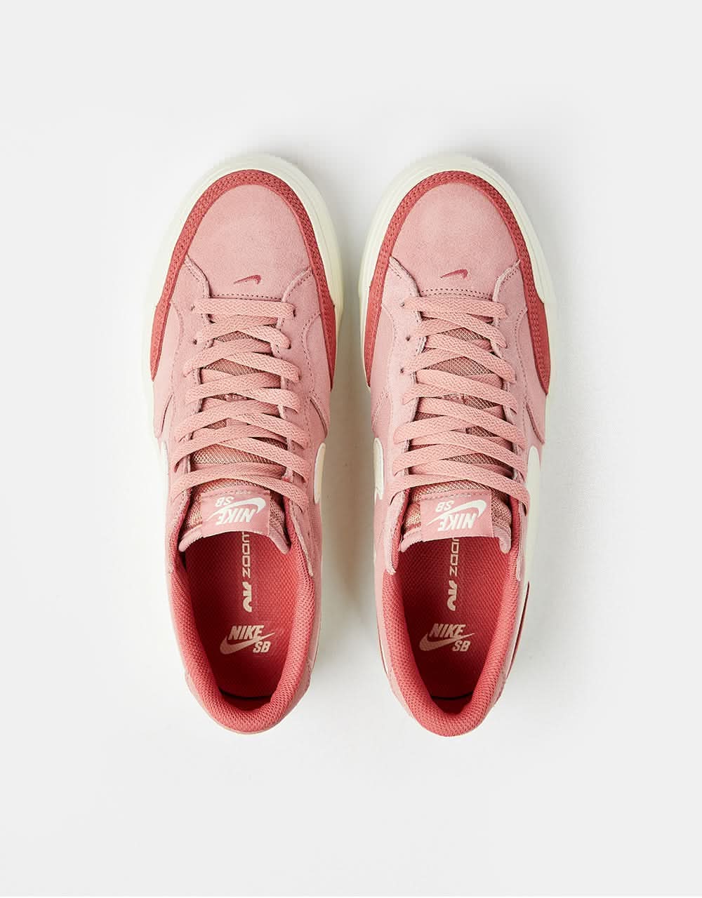 Nike SB Zoom Pogo Plus Skate Shoes - Red Stardust/Coconut Milk-Adobe-Coconut Milk - Image 3