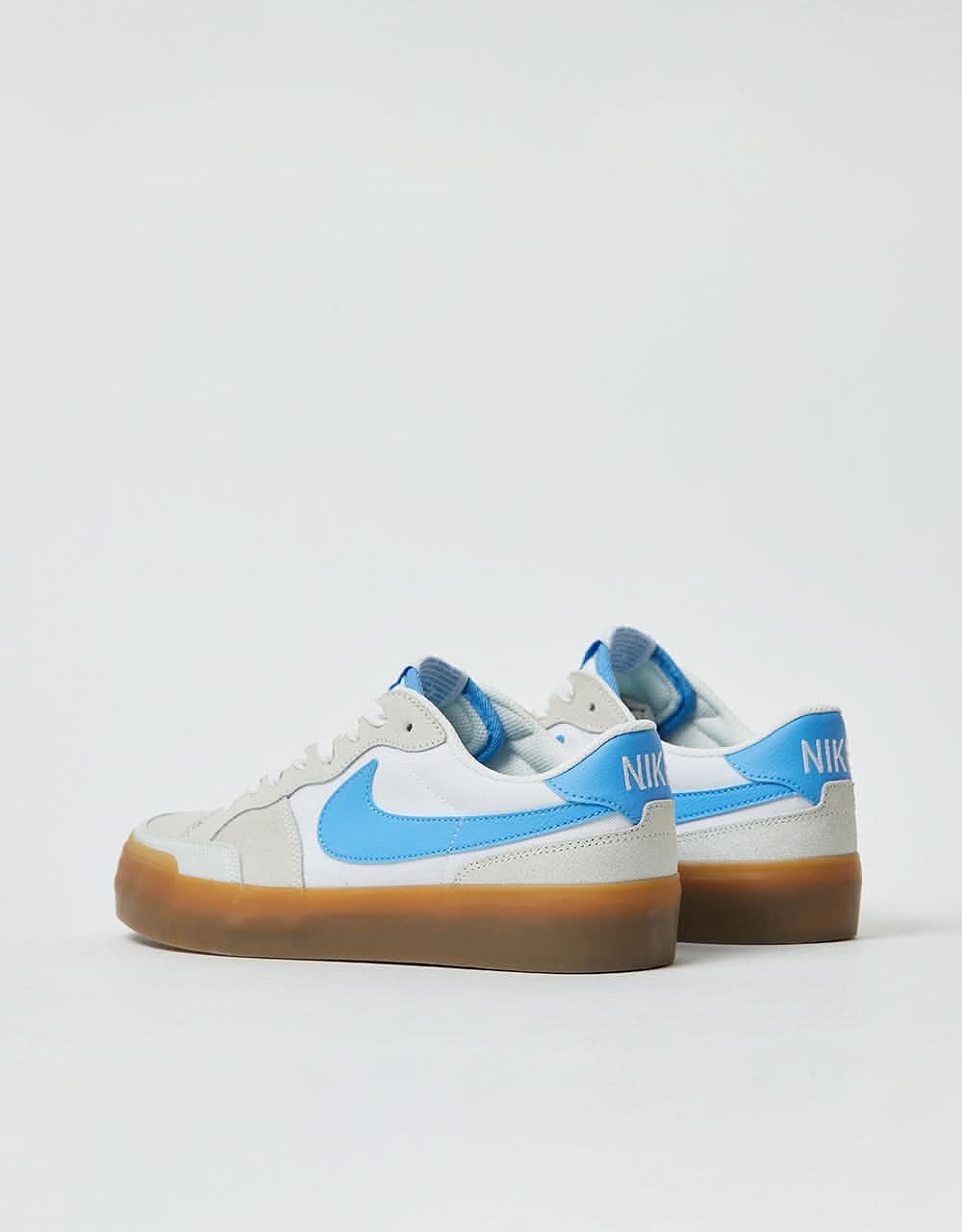 Nike SB Zoom Pogo Plus Skate Shoes - Summit White/University Blue - Image 2