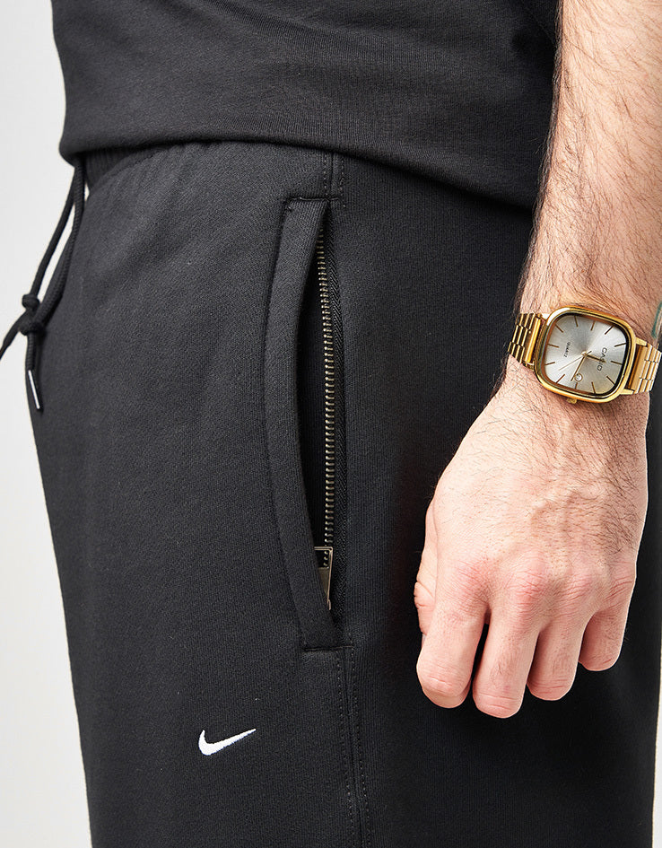 Nike Solo Swoosh Sweatpants - Black/White - Image 4