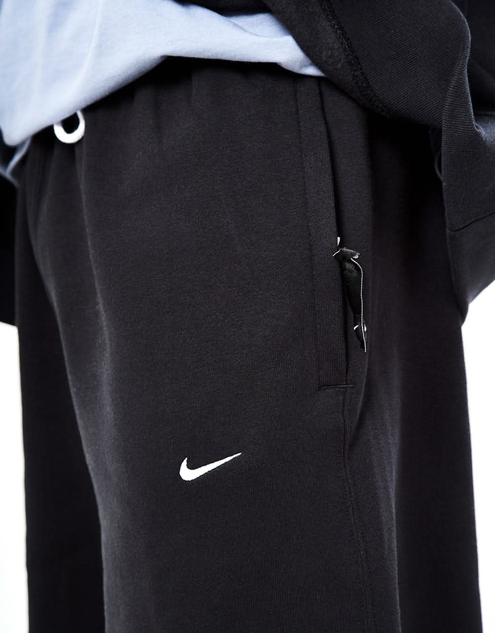 Nike Solo Swoosh Sweatpants (Straight) - Black/White - Image 5
