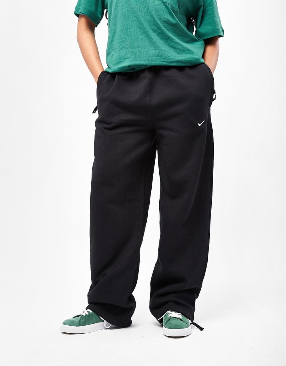 Nike Solo Swoosh Sweatpants (Straight) - Black/White - Image 7