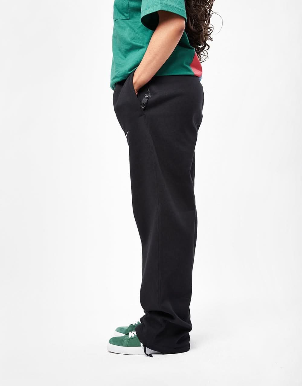 Nike Solo Swoosh Sweatpants (Straight) - Black/White - Image 9