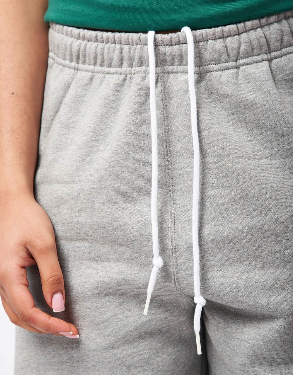Nike Solo Swoosh Sweatpants (Straight) - Dark Heather Grey Heather/White - Image 11