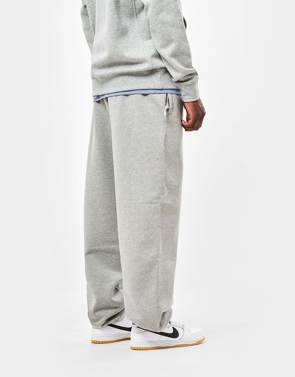 Nike Solo Swoosh Sweatpants (Straight) - Dark Heather Grey Heather/White - Image 5