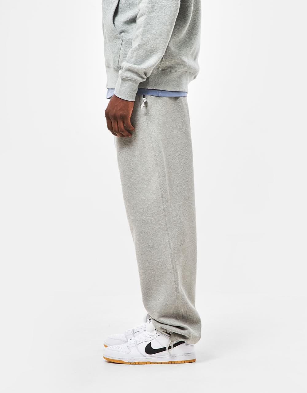 Nike Solo Swoosh Sweatpants (Straight) - Dark Heather Grey Heather/White - Image 6
