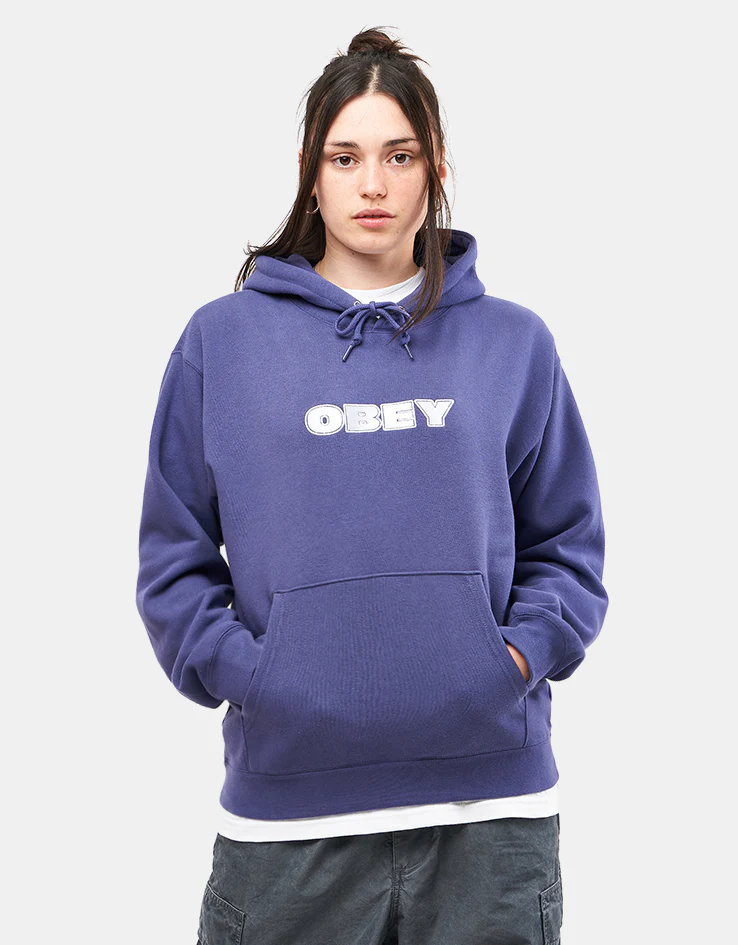 Obey Access Pullover Hoodie - Skipper Blue - Image 6