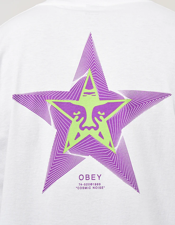 Obey Cosmic Noise T-Shirt - White - Image 3