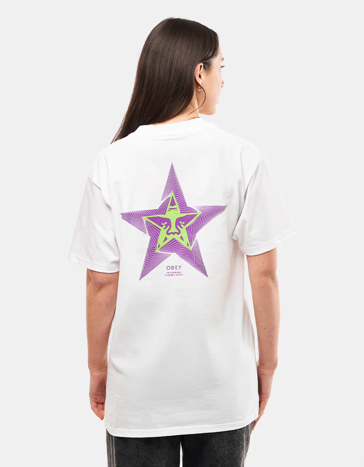 Obey Cosmic Noise T-Shirt - White - Image 5