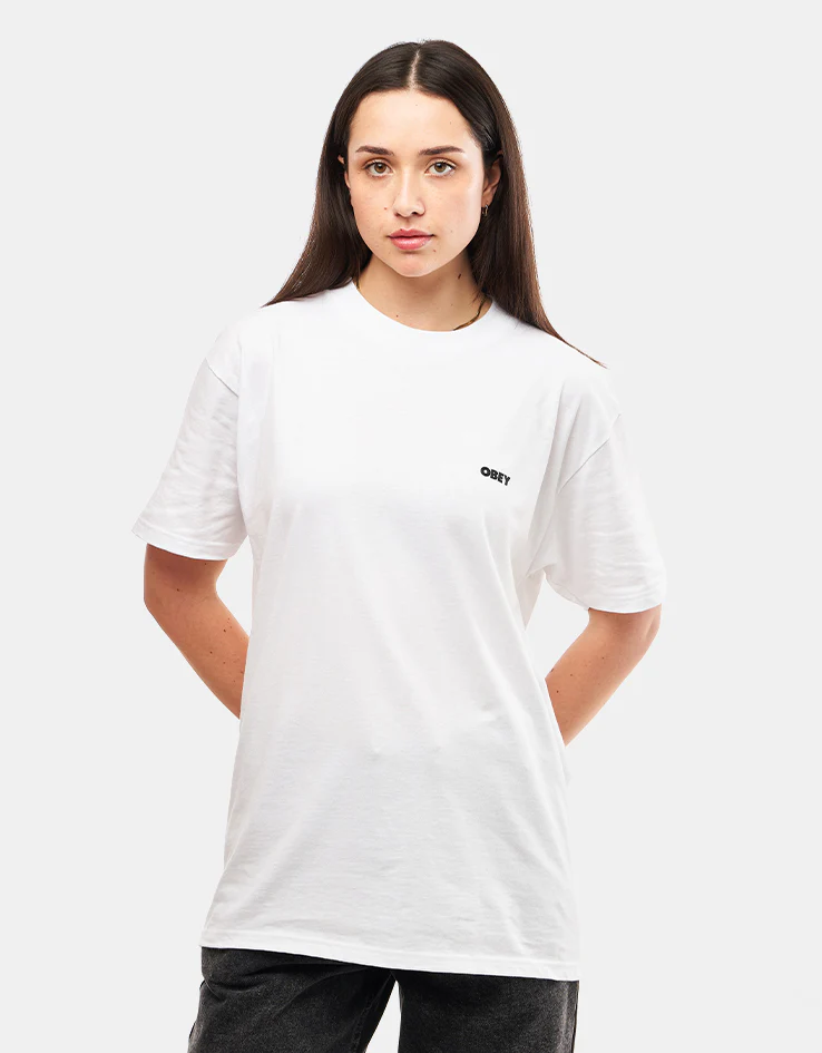 Obey Cosmic Noise T-Shirt - White - Image 6
