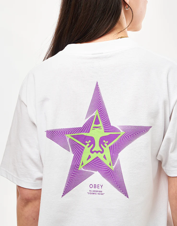 Obey Cosmic Noise T-Shirt - White - Image 7