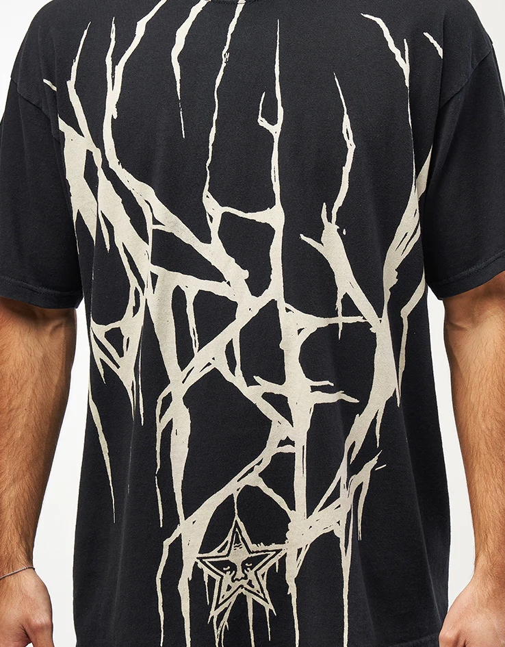 Obey Death Metal Vintage Oversized T-Shirt - Black - Image 3