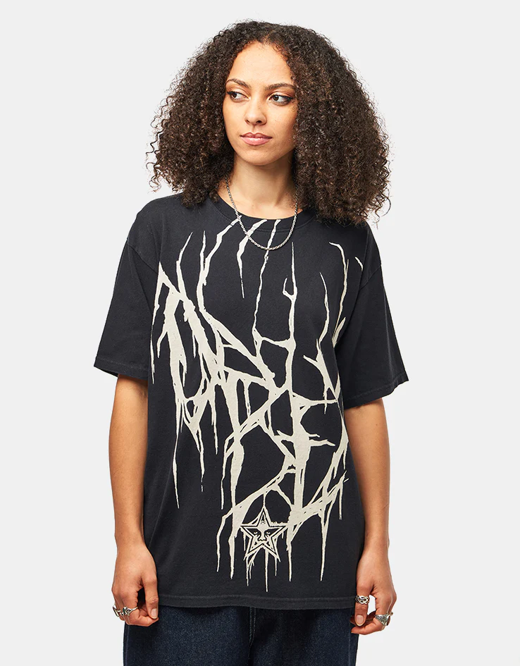 Obey Death Metal Vintage Oversized T-Shirt - Black - Image 4