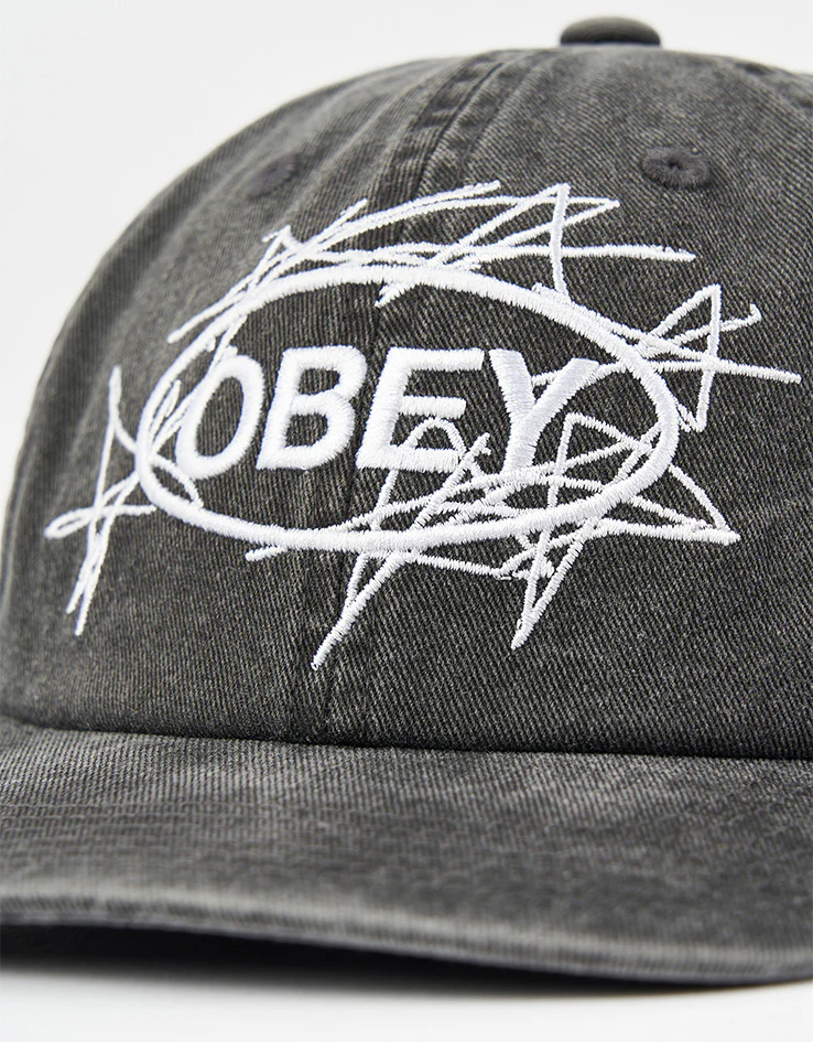 Obey Duster 6 Panel Cap - Pigment Black - Image 2