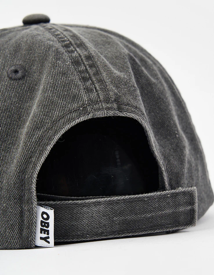 Obey Duster 6 Panel Cap - Pigment Black - Image 3