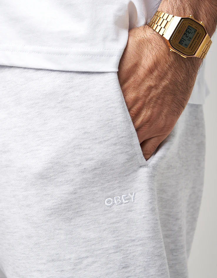 Obey Established Works Bold II Sweatpant - Ash Grey - Image 2