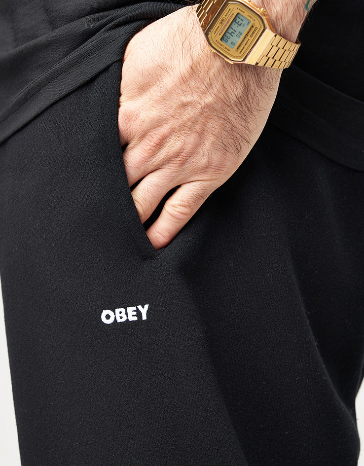 Obey Established Works Bold II Sweatpant - Black - Image 2