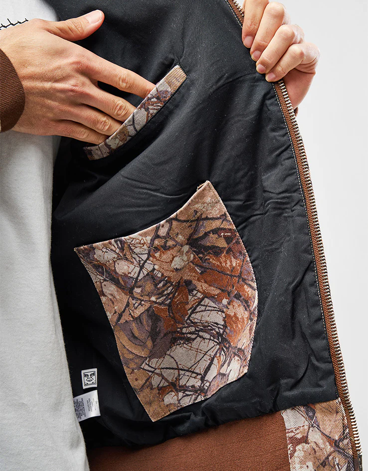 Obey Glen Zip Up Jacket - Fence Camo Multi - Image 7