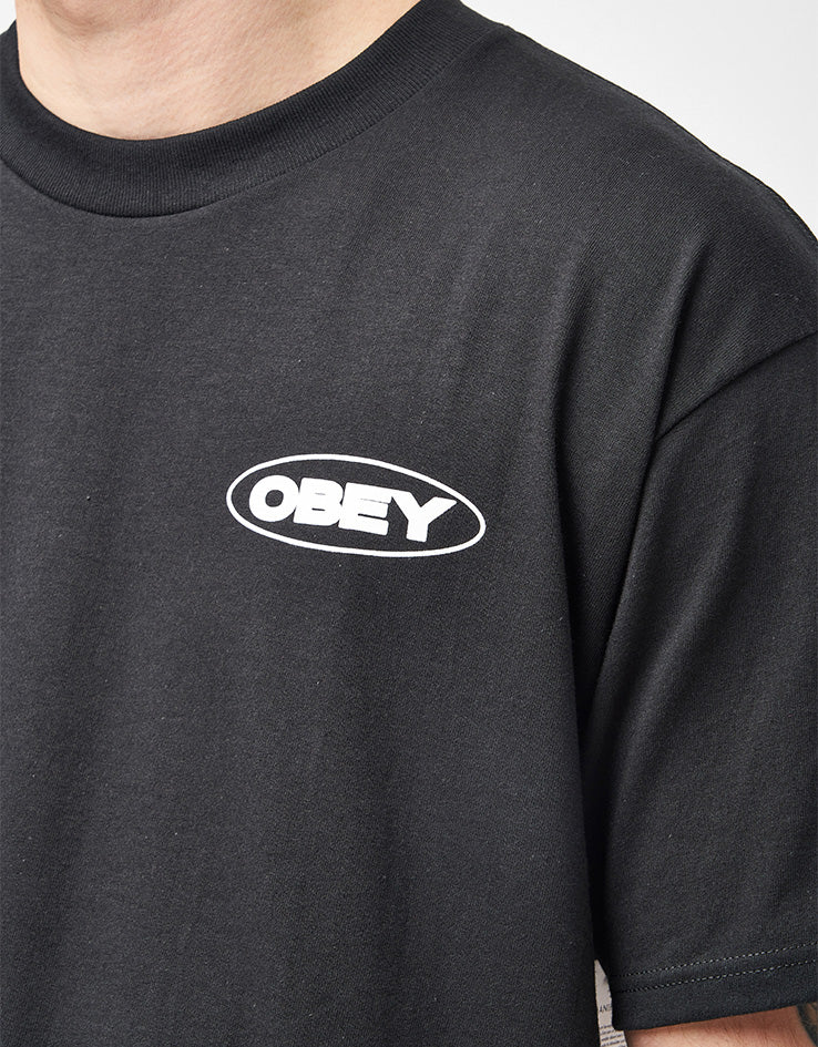 Obey Global Impact T-Shirt - Black - Image 4