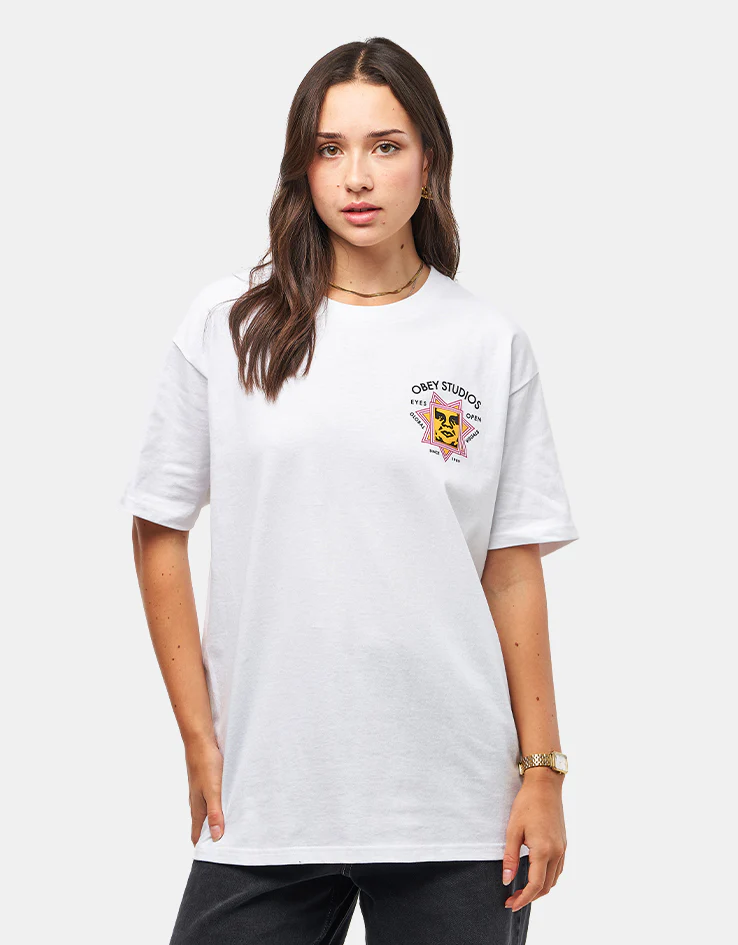 Obey Global Visuals T-Shirt - White - Image 7