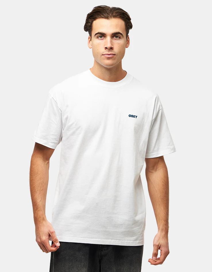 Obey Icon Eye Wreath T-Shirt - White - Image 2