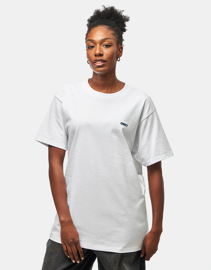 Obey Icon Eye Wreath T-Shirt - White - Image 5