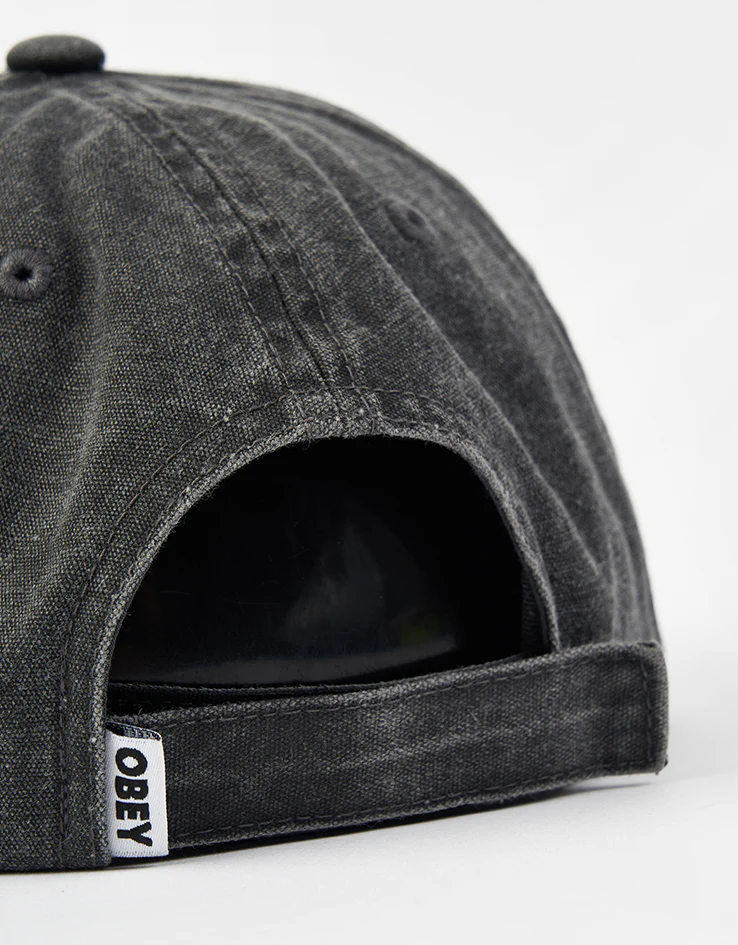 Obey Icon Eyes Pigment 6 Panel Cap - Pigment Black - Image 3
