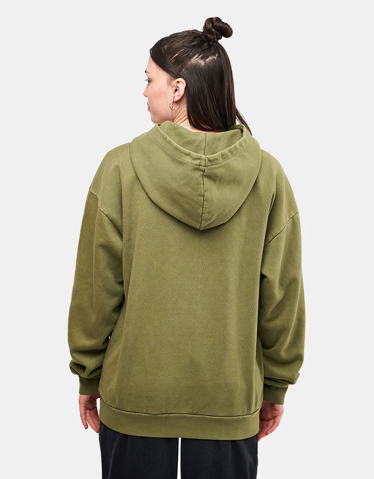 Obey Lowercase Pigment Hood Pullover Hoodie - Pigment Moss Green - Image 7
