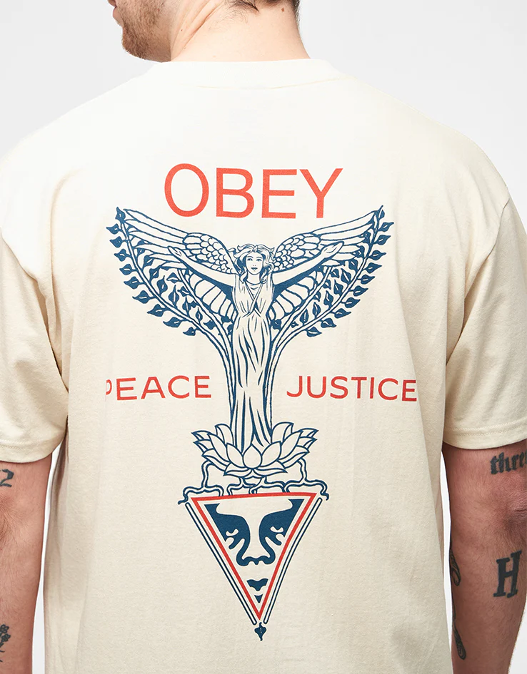 Obey Nouveau Angel T-Shirt - Cream - Image 3