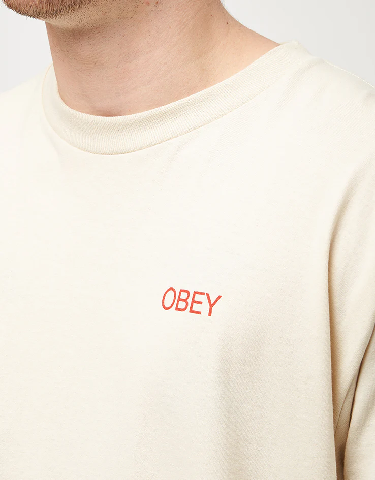 Obey Nouveau Angel T-Shirt - Cream - Image 4