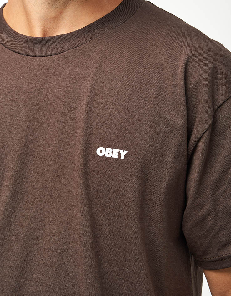 Obey Owl T-Shirt - Java Brown - Image 5